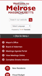 Mobile Screenshot of cityofmelrose.org