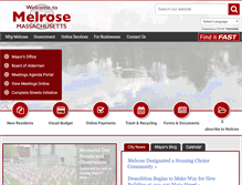 Tablet Screenshot of cityofmelrose.org